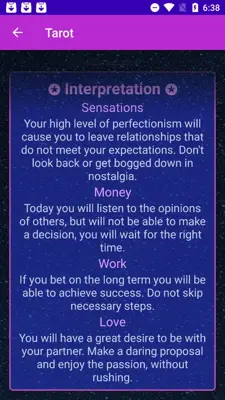 Tarot android App screenshot 5